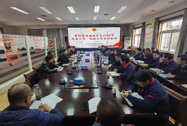 公司召開(kāi)會(huì)議傳達(dá)集團(tuán)公司黨建工作、紀(jì)檢工作會(huì)議精神